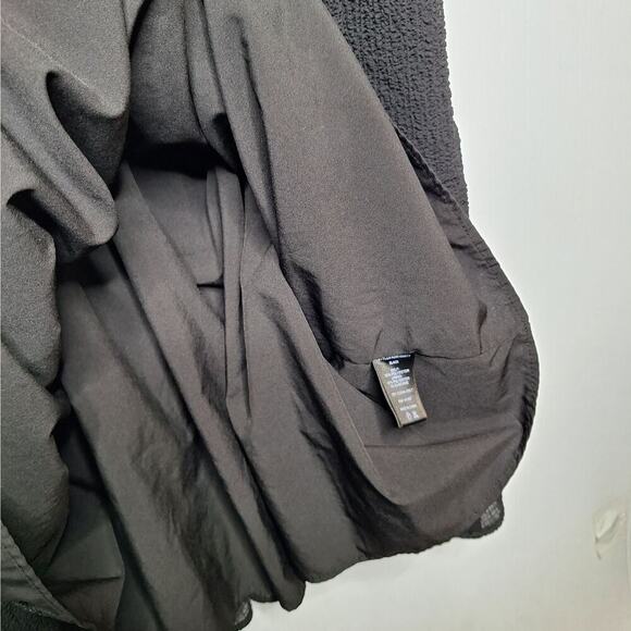 ASTR The Label Smocked Tiered Dress Midi Peasant Puff Sleeve Cottage Medium - Picture 8 of 11